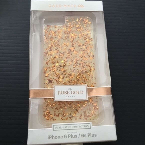 Case Mate iPhone 6+/6s+ Rose Gold Karat Case (A) - Picture 2 of 8